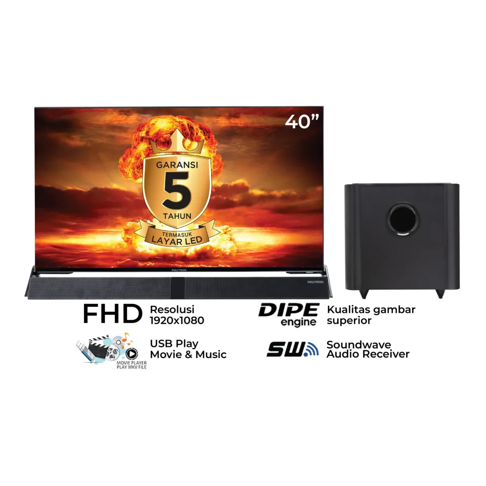 Tv polytron deals cinemax soundbar