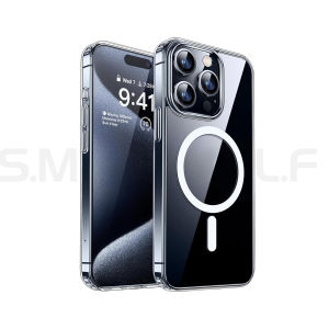 SMLF Clear MagSafe Anti-Yellow Case For iPhone 16 Pro Max 15 Pro Max 14 Pro Max 13 Pro Max 12 Pro Max 15 Plus 14 Plus Transparent Thin Bumper Cover Shockproof Military-Grade Casing