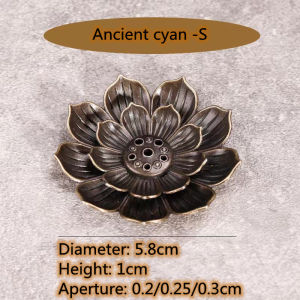Dream Hunter The Lotus-Shaped Incense Base Inserts Ring Incense Burner Stick Holder Plate Fragrant Dish Sandalwood Coil Base Line Flower Lotus Accessories For Burning Agarwood