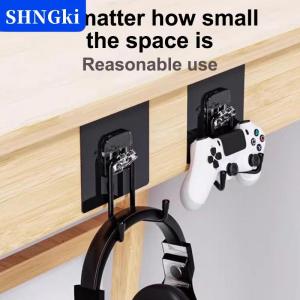 [COD] 🔥🔥🔥SHNGki Phổ headphone đứng adhensive nhựa Wall Mount Hanger dưới bàn Tai nghe Rack chủ hỗ trợ cho chơi game tai nghe khung