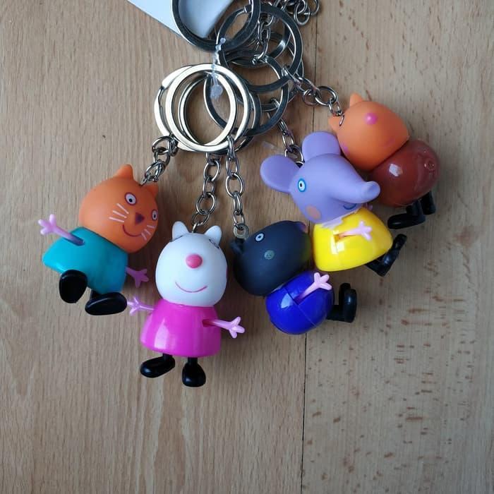Gantungan Kunci Tas Bentuk Mirip Peppa Pig Bagus Murah Lucu