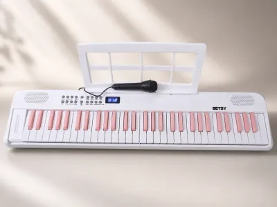 Đàn Piano Điện Gấp Gọn BETSY B151 61 Phím Có Pin Sạc Kèm Micro Cho Bé Loa Tích Hợp Màn Hình Hiển Thị