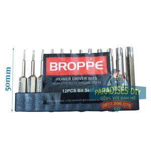Bộ Mũi Hoa Thị Hoa Khế Bắn Vít BROPPE Chuôi Lục Giác - Đầy Đủ Các Cỡ ( 50mm - 150mm ) Cho Khoan Pin Khoan Điện