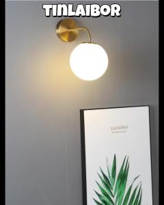 Nordic Led Wall Lamp Gold Simple Ball Drop Light Corridor Balcony Creative Staircase Bedroom Bedside G9 BULB Wall Light
