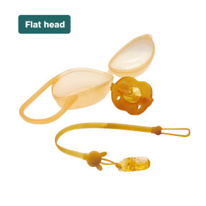 จุกหลอกเด็ก 0-3 เดือน จุกหลอกซิลิโคน จุกนมซิลิโคน จุกนมหลอก จุกนมหลอกทารก กล่อง2ชิ้น จุกดูดหัวกลมและหัวแบน