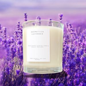 เทียนหอม Soy Wax กลิ่น Aromatica Lavender 300g / 10.14 oz Double wicks candle (45 - 55 hours) อโรมาติก้า ลาเวนเดอร์
