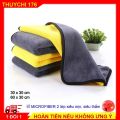 Khăn lau xe hơi chuyên dụng cao cấp siêu mịn  chống xước Microfiber 2 lớp. 