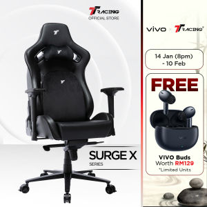 TTRacing Surge X Gaming Chair Office Chair Ergonomic Chair Kerusi Gaming Seat - 2 Years Official Warranty