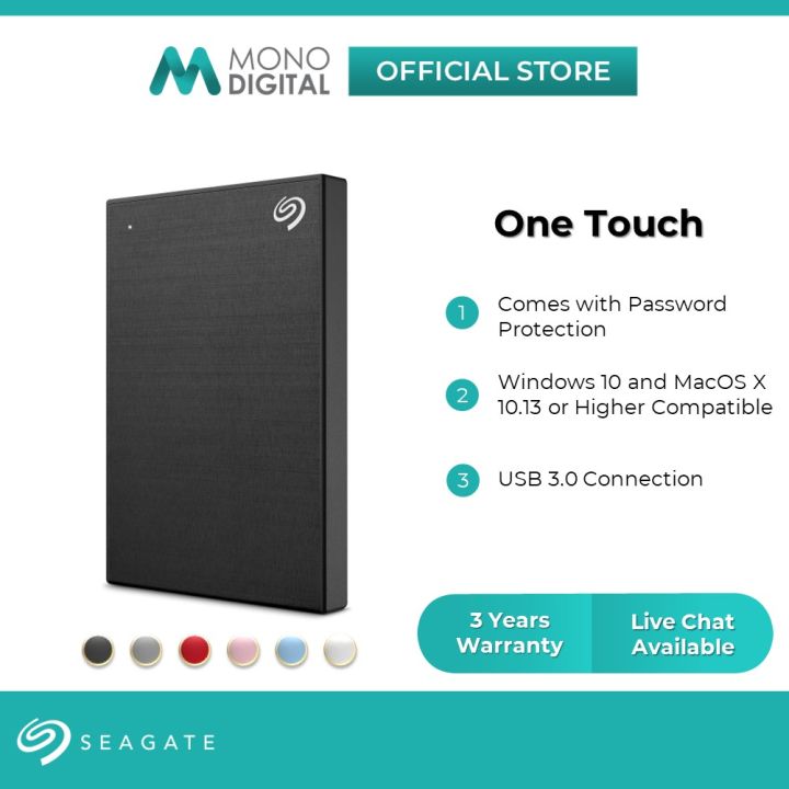 Seagate External Hard Drive One Touch Hard Disk HDD USB 3.0 Portable