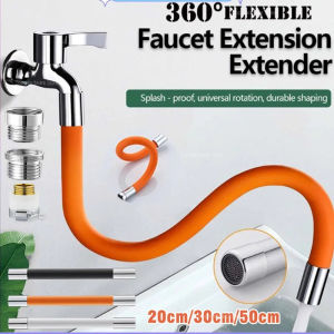30/50cm Water Tap Extension Hose 360° Rotating  Flexible Bending Faucet Extension Hose for Bathroom Kitchen Splash