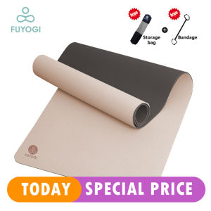 FUYOGI 80CM Yoga Mat for Workout Non-Slip Wide TPE 8MM Yoga Mat Exercise Sports Fitness Mat Widen