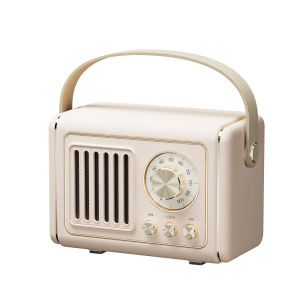 【✅SG Seller✅】RICHMENT Retro Bluetooth Speaker Wireless Mini Portable Speaker with Mic Microphones Vintage Radio Support USB/TF Card/AUX Retro Style Speaker with FM Radio for Kitchen Desk Bedroom Office Birthday Gifts indoor Outdoor(with FREE SHIPPING)
