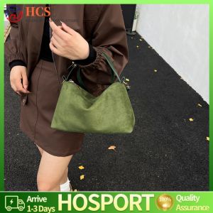 Women Faux Suede Shoulder Bag with Elegant Solid Color Finish and Comfortable Strap for Everyday Use