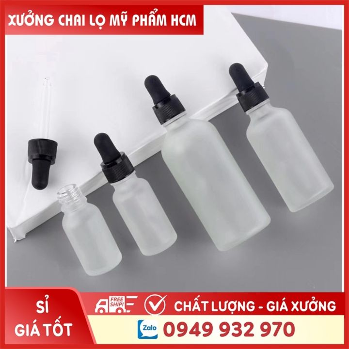 Lọ Chiết Serum Thủy Tinh Phun Mờ Cao Cấp Nắp Bóp Nhỏ Giọt 5ML/10ML Dùng ...