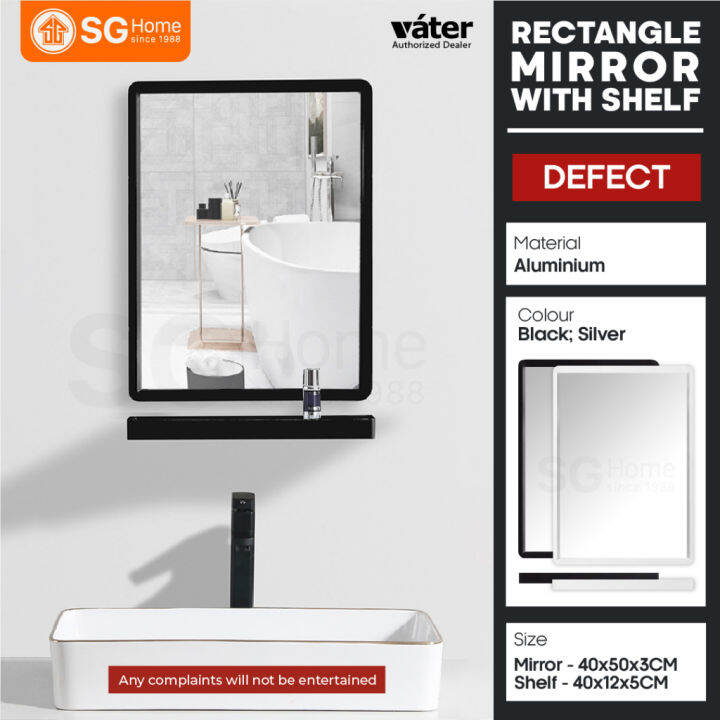 [DEFECT] [READY STOCK] Vater Mirror Series BLACK/WHITE Aluminium