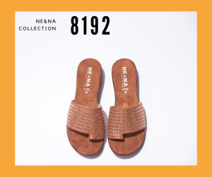 รองเท้าเเฟชั่นผู้หญิงเเบบเเตะสวมส้นเตี้ย No. 8192  NE&NA Collection Shoes