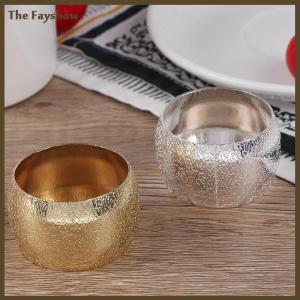 [The Fayshow] Napkin Rings Wedding Party Hotel Serviette Buckle Napkin Holder Table Decor