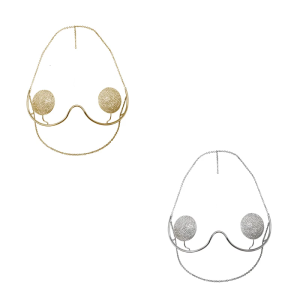 Luxurious Alloy Body Chain Bikini Bra Glitter Rhinestones Nipple Cover Chest Bracket Body Accessory for Women