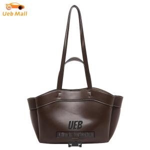 [UEB Mall] Women Tote Bag One Shoulder Handheld Tote Bag Large Capacity Pu Leather Shoulder Bag for Women Ladies Girls
