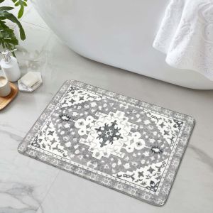 Crystal Velvet Persian Bath Mat Entryway  Rug Decorative Door Carpet Study Room Mat  波斯浴室地垫 玄关地垫 装饰入户门垫 书房地垫 FUNIANQI
