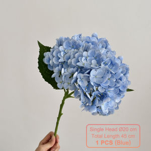 80cm Artificial Flowers Silk Hydrangea Bouque for Wedding Home Party Living Room Table Decoration Accessories