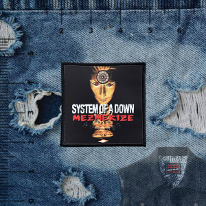 SYSTEM OF A DOWN II -inspired Printed Iron-On DIY Patches for Jacket Decoration. Features 2026 patches with band logos and album art. Suitable for customizing denim jackets. Ideal for rock music enthusiasts.