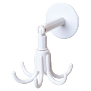 Six-Claw Rotating Hook Hexagonal 360-Degree Pasting Strong Thickening Multi-Functional Holder