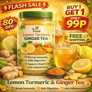 [Buy 1kg Take 1kg] COD 3F Food Lemon Turmeric Ginger Tea Powder Lemonade - 1kg Buy 1 Get 1 - Boosts Immunity Aids Digestion Anti-Inflammatory Drink - Sugar-Free Natural Flavor Herbal Detox Beverage