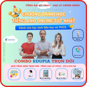 Combo Edupia Tiểu học và Thcs trọn đời