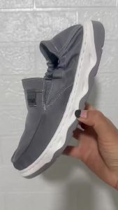 MenS Shoes 2026 Summer New Style Cloth Shoes Soft Sole Slip-On Breathable Casual Shoes Breathable Work Safety Shoes