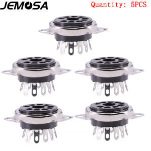 12AX7 12AU7 6199 6922 EL84 ECC81 ECC82 ECC83 Tube Valve Socket 9Pin Bakelite Tube Socket Vacuum Tube Amplifier HIFI Audio DIY