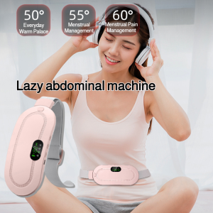 [Lose weight without exercise] Lazy abdominal machine New uterus warming belt Waist protector for girls Rechargeable electric heating hot compress device Vibrating massage device