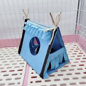 Small Animal Foldable for Play Hideout for Rats Ferrets Dwarf Rabbits Habitats Cave Bunny Hideout Activity Hideout Toys