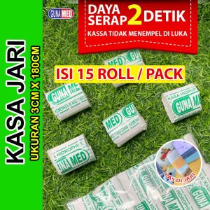 KASSA JARI 3CM X 180CM PEMBALUT LUKA KEMASAN PRAKTIS ISI 15 ROLL/PACK