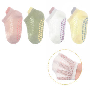 4Pairs/set Summer Baby Boys Girl Sock Mesh Thin Newborn Socks For Girls Boys Casual Toddler Short Floor Home Kids Sock Anti-slip h260729