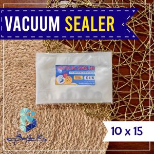 Plastik Vacuum Sealer Bening Isi 50 Pcs Non Emboss – Plastik Vakum Makanan Kuat & Rapi