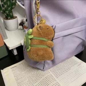 25-30cm Capybara Plush Doll Turtle style/snot style Capybara Rodent Simulation Capybara Plush Toy 12cm Plush Keychain Cloth Doll Carpi Steak Soft Capybara Plushie Birthday Gift Home Decor