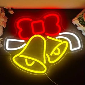 MAYIT Cấp nguồn qua USB Biển hiệu đèn neon Giáng sinh Nhiều màu sắc Đèn LED rực rỡ Đèn LED Neon Giáng Sinh Sáng tạo Thiết Kế Ánh Sáng Biển trang trí tường Trong nhà Ngoài trời
