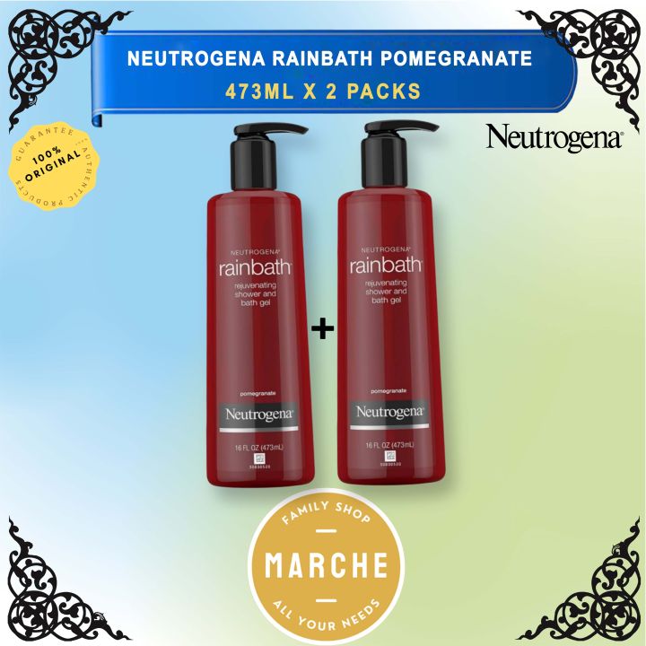2X NEUTROGENA Rainbath Rejuvenating Shower And Bath Gel Pomegranate