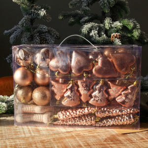 【46Pcs/Set】Christmas decorations many bags of decorative balls Christmas balls Christmas tree decoration accessories