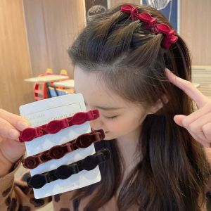 NOVELLEO Sweet Simple Kids Female Girls Temperament Braided Side Clip Korean Style Hairpin Teethed Duckbill Clip Women Hair Accessories