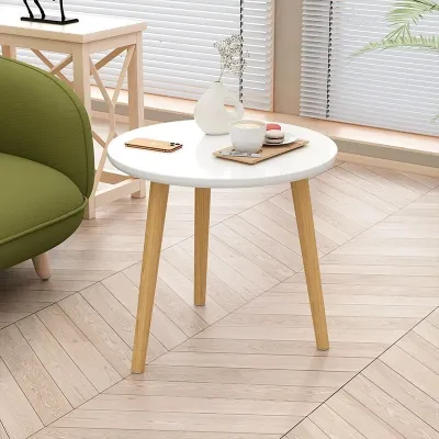 【Daily Suki Store】Nordic Solid Wood Side Table Multi-Functional Coffee Bedside Table Simple Modern Design for Living Room Bedroom Balcony