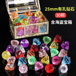 Princess Gem Toy Diamond Kids Girls Plastic Acrylic Crystal Beaded DIY Chest Toy