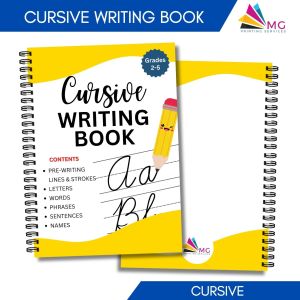 Customized Cursive Writing Book for Grades 2 - 5 (75 Pages)