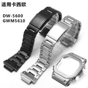สายนาฬิกาเปลี่ยนสําหรับCasio G-shock DW-5600 GW-M5610นาฬิกาและสายนาฬิกาข้อมือสแตนเลสหนามเตยนาฬิกาและสายคล้อง
