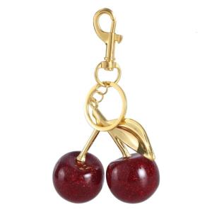 Cherry Bag Charm Trendy Pendant Stylish Cherry Keyring Accessory Cherry Pendant Keyrings for Bags and Keys