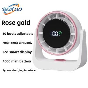 Desktop fan household high-speed fan  usb Rechargeable Circulation Fan for Office Small Electric Fan KNC