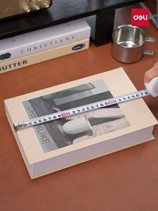 Deli Measuring Tape 3M 5M High Precision Steel Tape Measure Compact Thickened Reinforced Tape Ruler Anti-Cut Hand Grip