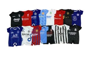 COD / Jumper Bayi Sepak Bola 2-12 Bulan / Romper Bayi Murah / Romper / Jumper Bayi Lucu Club Bola Termurah