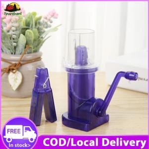 【Free Shipping】 Portable Household Knitting Machine for Beginners Hand-Operated Easy Weaver Craft Tool in Blue Color